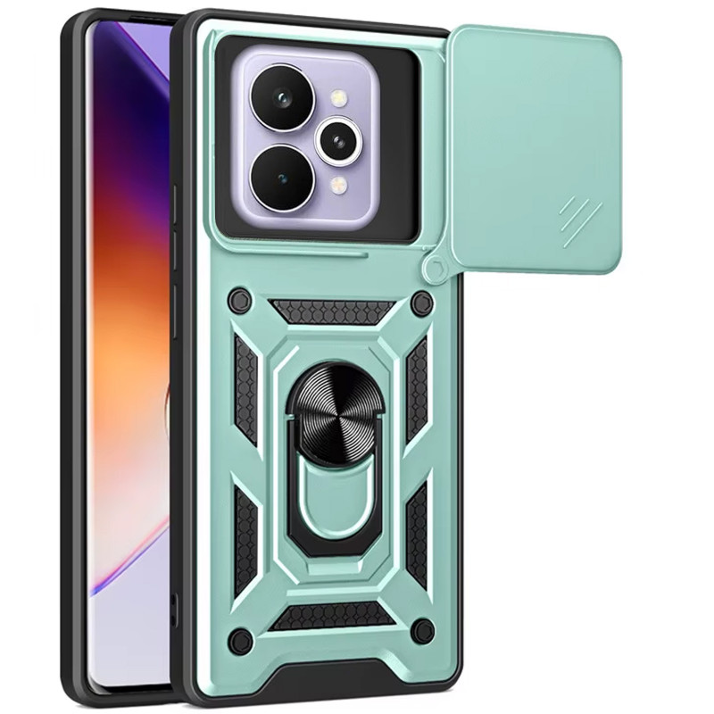 Ударопрочный чехол Camshield Serge Ring для Realme 15 (Зеленый)