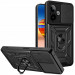 Ударопрочный чехол Camshield Serge Ring для Realme GT 7 / 7T (Черный)
