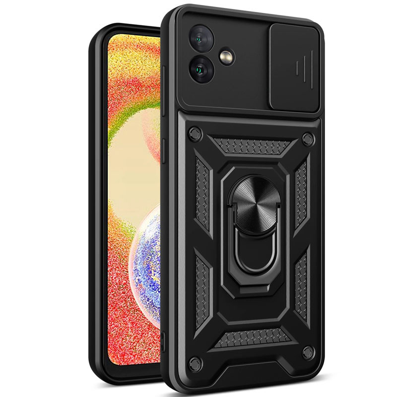 Ударопрочный чехол Camshield Serge Ring для Samsung Galaxy A07 (Черный)