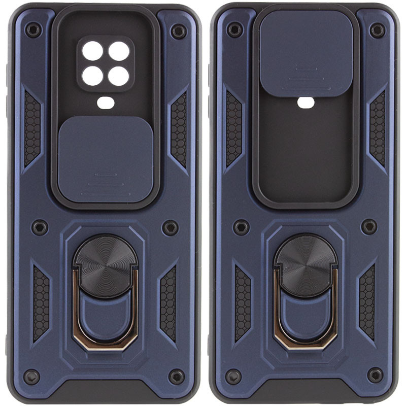 Ударостійкий чохол Camshield Serge Ring на Xiaomi Redmi Note 9s / Note 9 Pro / 9 Pro Max (Синій)
