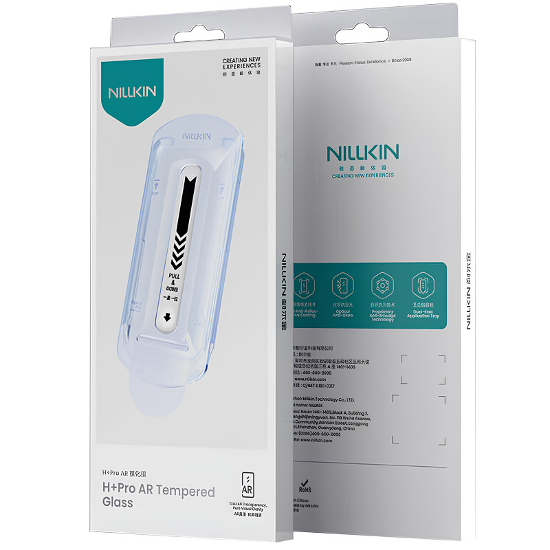 Заказать Защитное стекло Nillkin (H+ PRO) для Apple iPhone 17 Pro (6.3") (+ аппликатор) (Прозрачный) на vchehle.ua