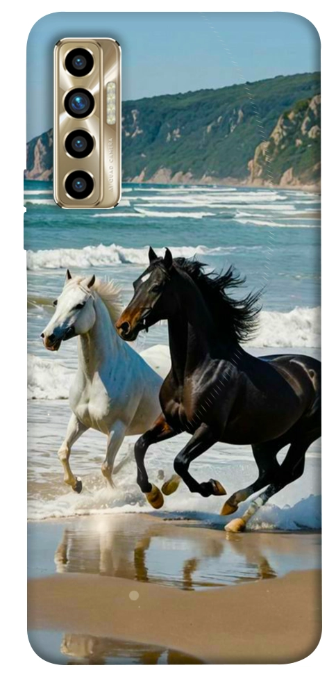 Чехол Beach Horses для TECNO Camon 17P
