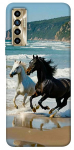 Чехол Beach Horses для TECNO Camon 17P