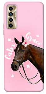 Чехол Horse with flower для TECNO Camon 17P
