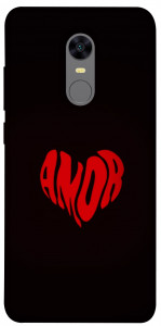 Чехол Amor heart для Xiaomi Redmi Note 5 (Single Camera)