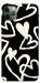 Чехол Black and white hearts для iPhone 11 Pro Max