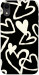 Чехол Black and white hearts для iPhone XR