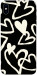 Чехол Black and white hearts для iPhone XS Max