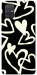 Чехол Black and white hearts для Galaxy A71 (2020)