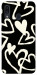 Чехол Black and white hearts для Galaxy A30 (2019)