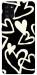 Чехол Black and white hearts для Galaxy A31 (2020)