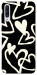 Чехол Black and white hearts для Galaxy A50 (2019)