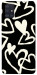 Чехол Black and white hearts для Galaxy A51 (2020)