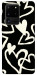 Чехол Black and white hearts для Galaxy S20 Ultra (2020)