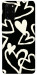 Чехол Black and white hearts для Galaxy S20 Plus (2020)