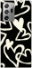 Чехол Black and white hearts для Galaxy Note 20 Ultra