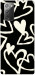 Чохол Black and white hearts для Galaxy Note 20