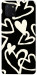 Чехол Black and white hearts для Galaxy Note 10 Lite (2020)