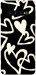 Чехол Black and white hearts для Galaxy S10 (2019)