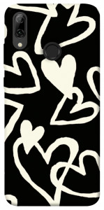 Чехол Black and white hearts для Huawei P Smart (2019)