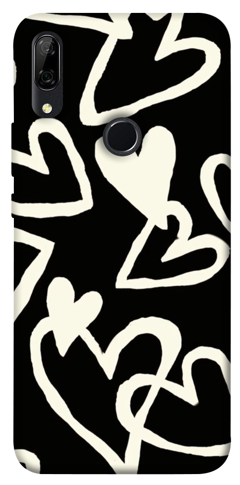 Чехол Black and white hearts для Huawei P Smart Z