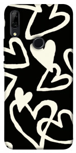 Чохол Black and white hearts для Huawei P Smart Z