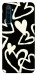 Чохол Black and white hearts для Realme 6 Pro