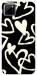 Чехол Black and white hearts для Realme C11