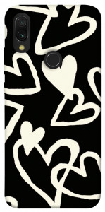 Чохол Black and white hearts для Xiaomi Redmi Y3