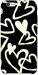 Чехол Black and white hearts для iPhone 6S Plus