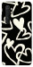 Чехол Black and white hearts для Xiaomi Mi Note 10 Lite