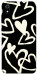 Чехол Black and white hearts для Xiaomi Redmi 7A