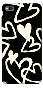 Чехол Black and white hearts для Xiaomi Redmi 4A