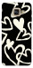 Чохол Black and white hearts для Galaxy A5 (2017)