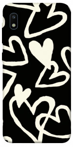 Чохол Black and white hearts для Galaxy A10 (A105F)