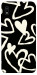Чехол Black and white hearts для Galaxy A10 (A105F)