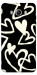 Чехол Black and white hearts для Galaxy J7 (2016)