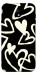 Чехол Black and white hearts для Galaxy J7 (2017)