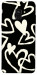 Чехол Black and white hearts для Galaxy A8 (2018)