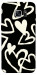 Чохол Black and white hearts для Galaxy S7 Edge
