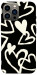 Чехол Black and white hearts для iPhone 12 Pro Max