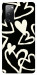 Чехол Black and white hearts для Galaxy S20 FE