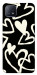 Чехол Black and white hearts для Oppo A73