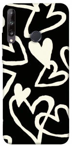 Чехол Black and white hearts для Y7p (2020)