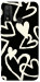 Чехол Black and white hearts для Huawei P Smart (2020)