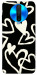 Чехол Black and white hearts для Xiaomi Poco X2