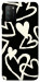 Чехол Black and white hearts для Xiaomi Poco M3