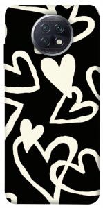 Чехол Black and white hearts для Xiaomi Redmi Note 9 5G