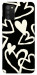 Чехол Black and white hearts для Galaxy A02s