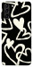 Чехол Black and white hearts для Galaxy S21+